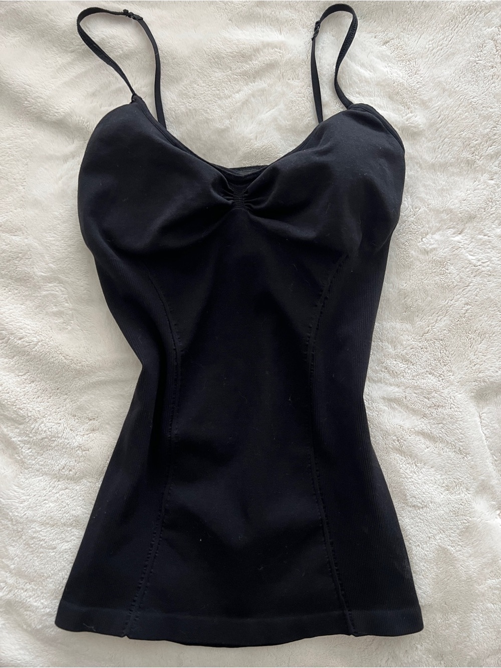 bebe Black Spaghetti-Strap Shaping Camisole